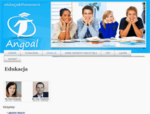 Tablet Screenshot of angoal.pl